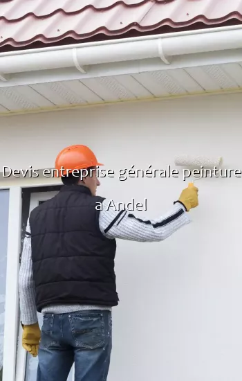 Devis entreprise générale peinture a Andel