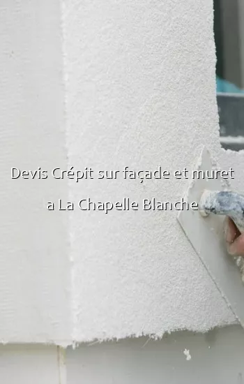 Devis Crépit sur façade et muret a La Chapelle Blanche