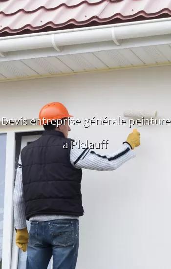 Devis entreprise générale peinture a Plelauff